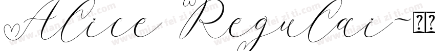 Alice Regulai字体转换